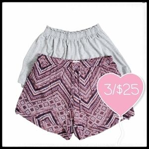 ⭐3/$25⭐ Ardene Heathered and Patterned Shorts